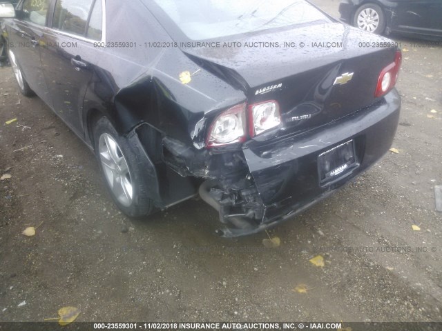 1G1ZB5E14BF255033 - 2011 CHEVROLET MALIBU LS BLACK photo 6
