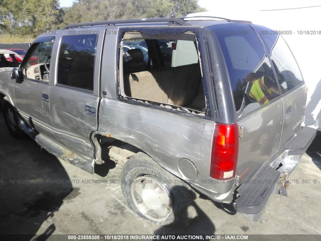 1GNEK13R2XJ305799 - 1999 CHEVROLET TAHOE K1500 BEIGE photo 3