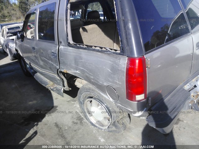 1GNEK13R2XJ305799 - 1999 CHEVROLET TAHOE K1500 BEIGE photo 6