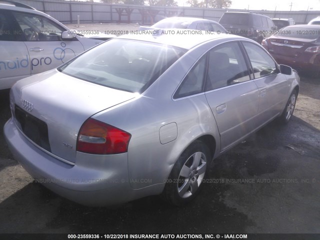 WAUJT64B64N002903 - 2004 AUDI A6 3 SILVER photo 4