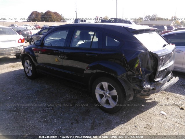 1B3CB3HA4BD120953 - 2011 DODGE CALIBER MAINSTREET BLACK photo 3