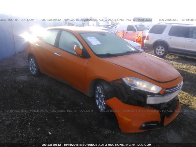 1C3CDFCH6DD319699 - 2013 DODGE DART LIMITED/R/T ORANGE photo 1