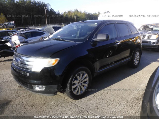 2FMDK48C38BA20797 - 2008 FORD EDGE SEL BLACK photo 2