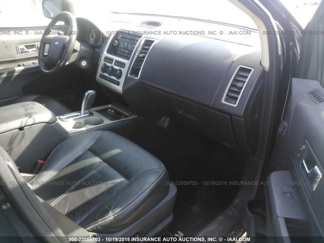 2FMDK48C38BA20797 - 2008 FORD EDGE SEL BLACK photo 5