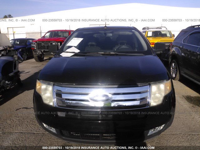 2FMDK48C38BA20797 - 2008 FORD EDGE SEL BLACK photo 6