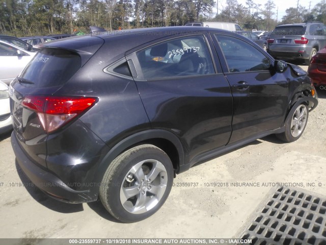 3CZRU6H38JG717721 - 2018 HONDA HR-V LX GRAY photo 4