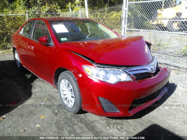 4T1BF1FKXDU688086 - 2013 TOYOTA CAMRY L/SE/LE/XLE RED photo 1