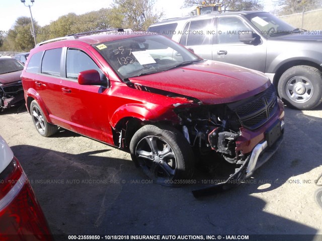 3C4PDCGG0FT583432 - 2015 DODGE JOURNEY CROSSROAD RED photo 1