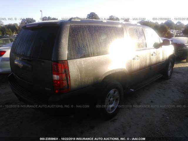 1GNUCHE0XAR123227 - 2010 CHEVROLET SUBURBAN C1500  LS GRAY photo 4