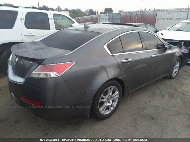 19UUA86549A021765 - 2009 ACURA TL GRAY photo 4