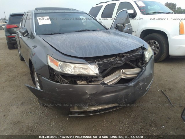 19UUA86549A021765 - 2009 ACURA TL GRAY photo 6