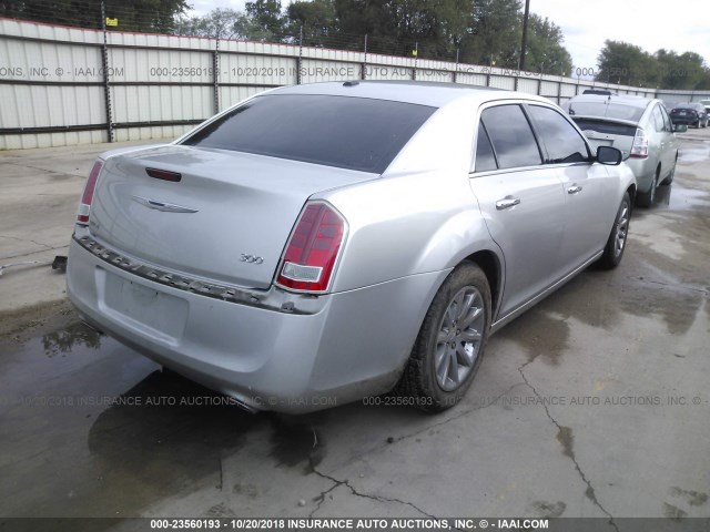 2C3CCACG2CH126934 - 2012 CHRYSLER 300 LIMITED SILVER photo 4