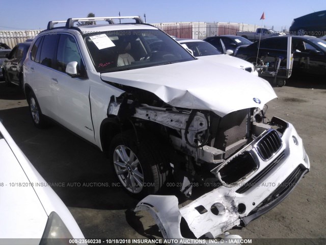 5UXKR0C58F0P00586 - 2015 BMW X5 XDRIVE35I WHITE photo 1