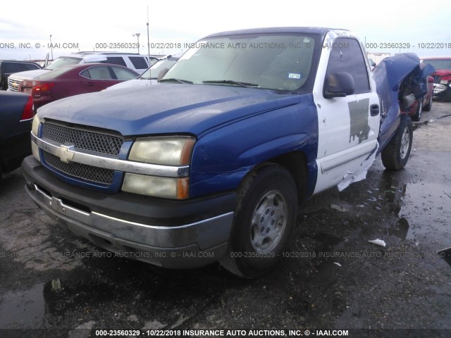 1GCEC14VX4E103329 - 2004 CHEVROLET SILVERADO C1500 BLUE photo 2