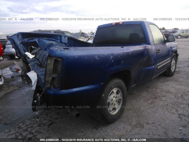 1GCEC14VX4E103329 - 2004 CHEVROLET SILVERADO C1500 BLUE photo 4