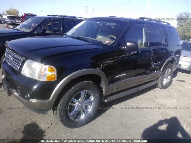 1FMDU74W74ZB01725 - 2004 FORD EXPLORER EDDIE BAUER BLACK photo 2