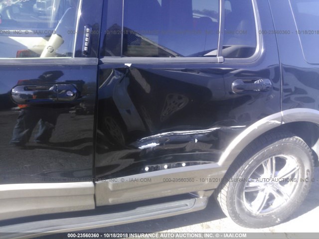 1FMDU74W74ZB01725 - 2004 FORD EXPLORER EDDIE BAUER BLACK photo 6