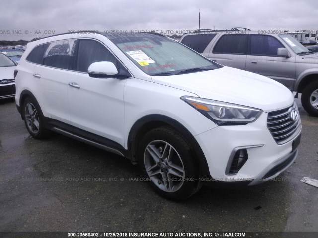 KM8SRDHF3HU213488 - 2017 HYUNDAI SANTA FE SE/LIMITED WHITE photo 1