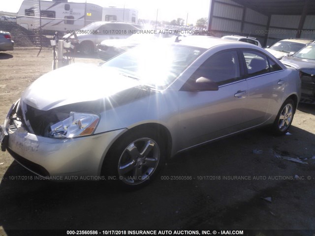 1G2ZH57N484246864 - 2008 PONTIAC G6 GT SILVER photo 2