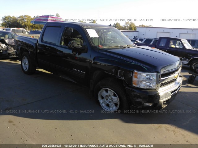 1GCPKSE32BF149324 - 2011 CHEVROLET SILVERADO K1500 LT BLACK photo 1