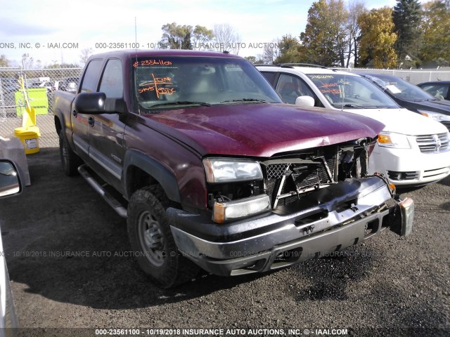 1GCGK13U83F231369 - 2003 CHEVROLET SILVERADO K1500 HEAVY DUTY MAROON photo 1