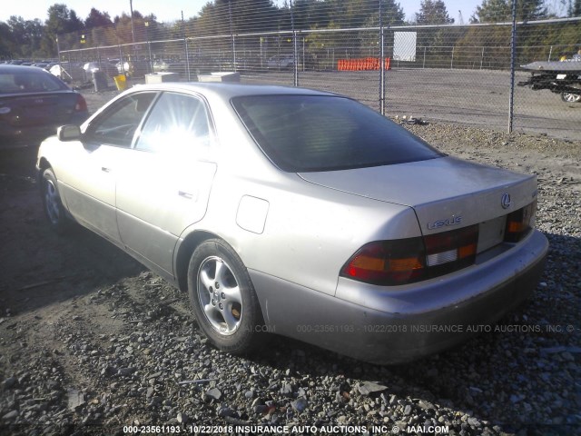 JT8BF28GXX0227001 - 1999 LEXUS ES 300 TAN photo 3