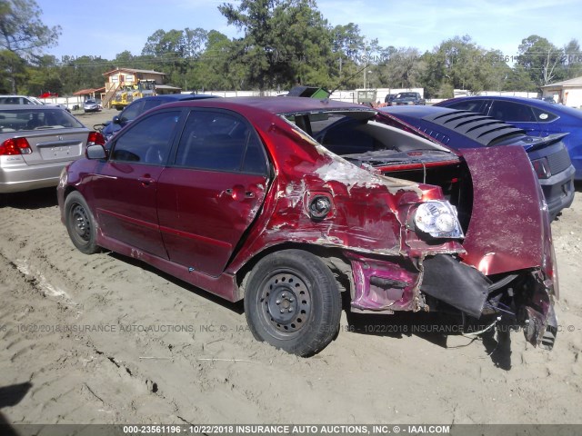 2T1BR32E13C098488 - 2003 TOYOTA COROLLA CE/LE/S RED photo 3