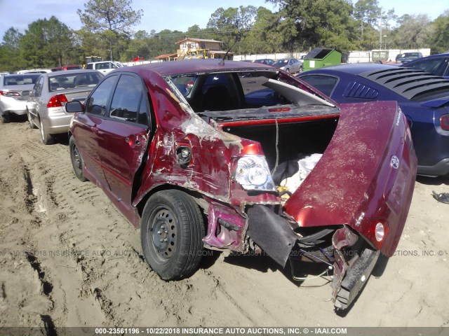 2T1BR32E13C098488 - 2003 TOYOTA COROLLA CE/LE/S RED photo 6