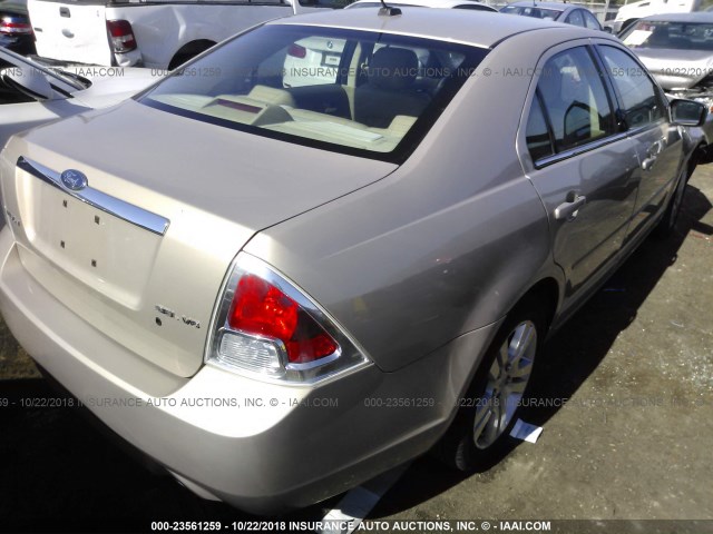 3FAHP08117R208139 - 2007 FORD FUSION SEL GOLD photo 4