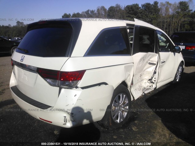 5FNRL5H67FB030059 - 2015 HONDA ODYSSEY EXL WHITE photo 4