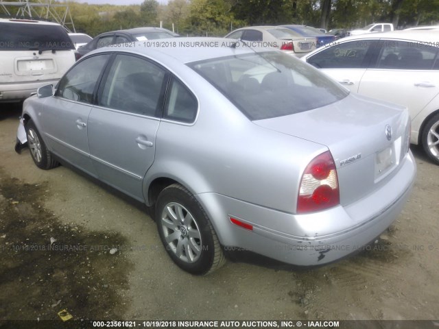 WVWPD63B93P459042 - 2003 VOLKSWAGEN PASSAT GLS SILVER photo 3