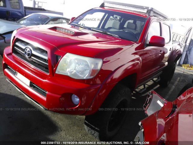 5TELU42N37Z406219 - 2007 TOYOTA TACOMA DOUBLE CAB 红色 照片 2