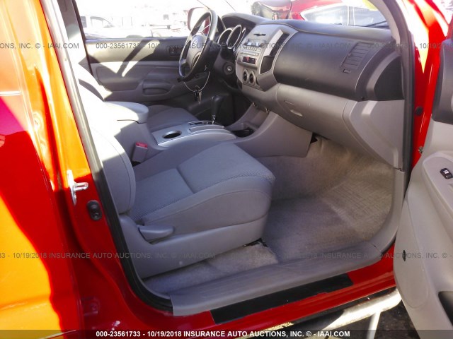5TELU42N37Z406219 - 2007 TOYOTA TACOMA DOUBLE CAB 红色 照片 5