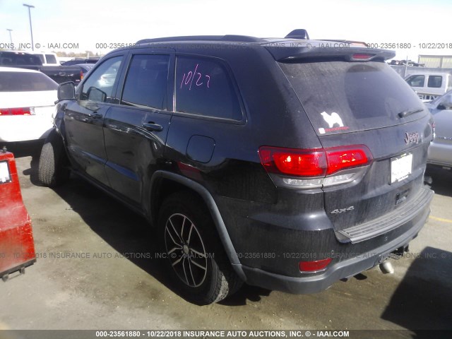 1C4RJFLG3HC927763 - 2017 JEEP GRAND CHEROKEE TRAILHAWK BLACK photo 3