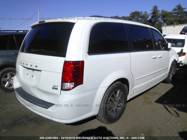 2C4RDGCG6HR671767 - 2017 DODGE GRAND CARAVAN SXT WHITE photo 4