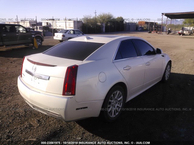 1G6DF5EYXB0104187 - 2011 CADILLAC CTS LUXURY COLLECTION WHITE photo 4