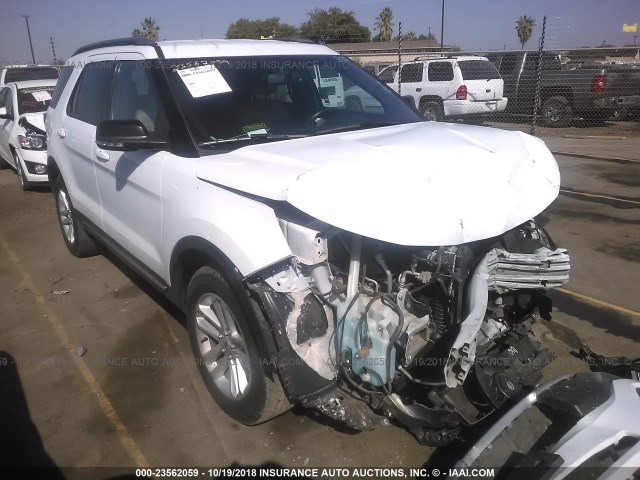 1FM5K7D84GGA26252 - 2016 FORD EXPLORER XLT WHITE photo 1