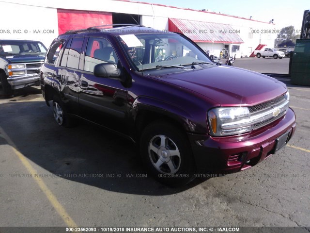 1GNDT13S652353308 - 2005 CHEVROLET TRAILBLAZER LS/LT MAROON photo 1