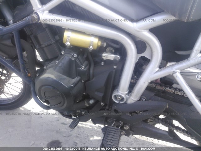 SMTE06BF1BJ496497 - 2011 TRIUMPH MOTORCYCLE TIGER 800XC ABS შავი ფოტო 9