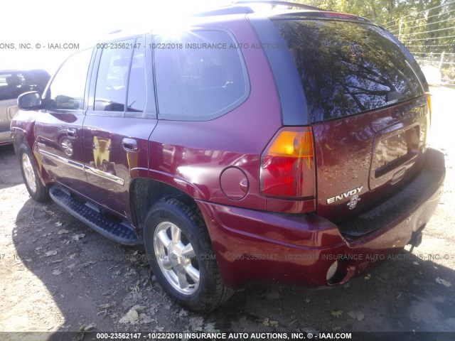 1GKDT13S462140713 - 2006 GMC ENVOY MAROON photo 3