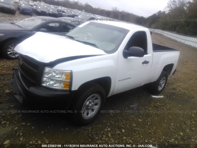 1GCNCPEX8DZ227594 - 2013 CHEVROLET SILVERADO C1500 WHITE photo 2