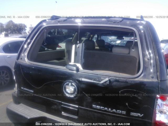 3GYFK66N25G158637 - 2005 CADILLAC ESCALADE ESV BLACK photo 6