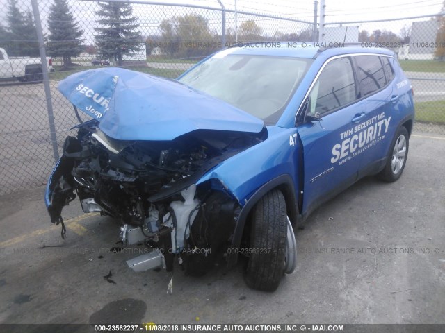 3C4NJDBB7JT354921 - 2018 JEEP COMPASS LATITUDE BLUE photo 2