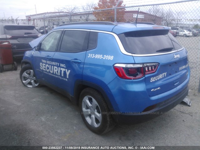 3C4NJDBB7JT354921 - 2018 JEEP COMPASS LATITUDE BLUE photo 3