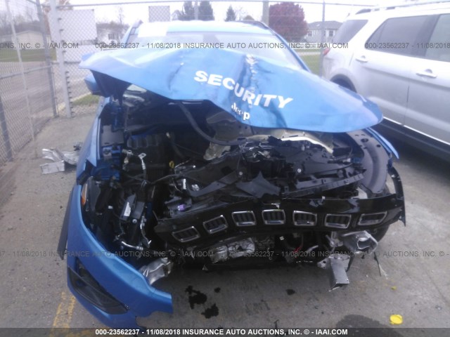 3C4NJDBB7JT354921 - 2018 JEEP COMPASS LATITUDE BLUE photo 6