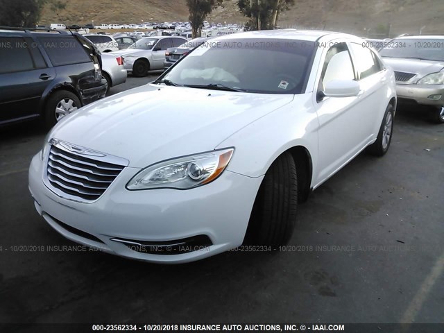 1C3CCBBB0DN545336 - 2013 CHRYSLER 200 TOURING WHITE photo 2