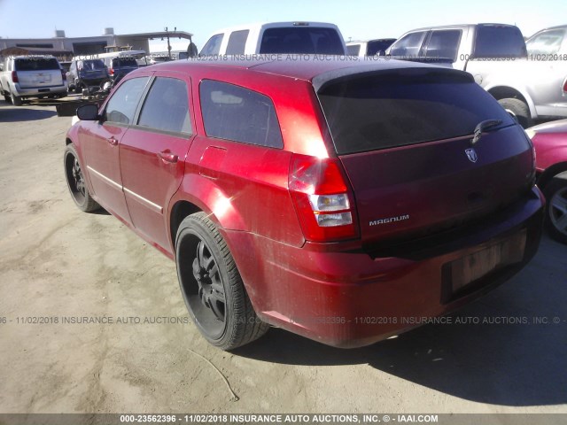 2D4FV47V87H626134 - 2007 DODGE MAGNUM SXT RED photo 3