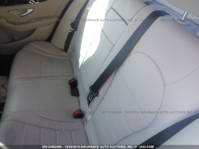55SWF4JB1FU080188 - 2015 MERCEDES-BENZ C 300 WHITE photo 8