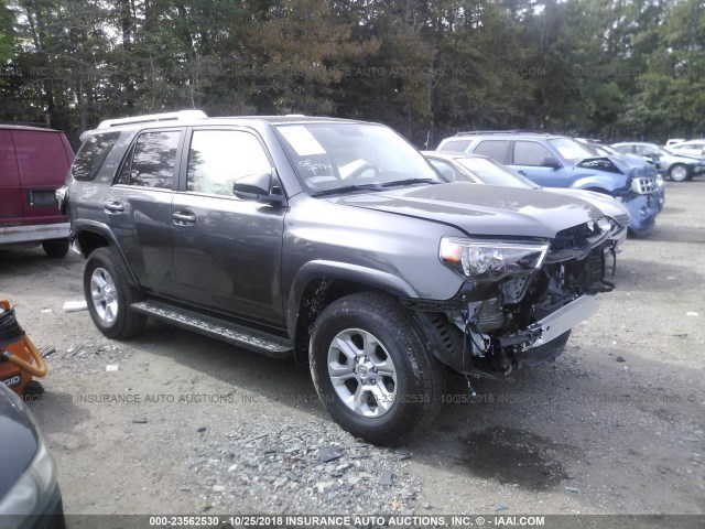 JTEBU5JR6J5524373 - 2018 TOYOTA 4RUNNER SR5 PREM/LTDL/TRAIL/TRD GRAY photo 1