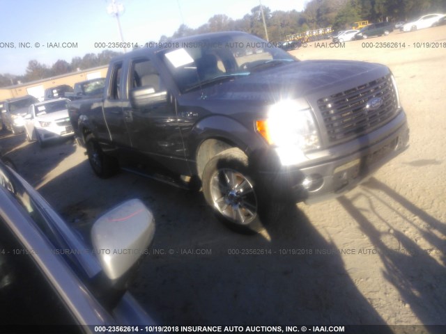 1FTEX1CM2EFB93245 - 2014 FORD F150 SUPER CAB GRAY photo 1